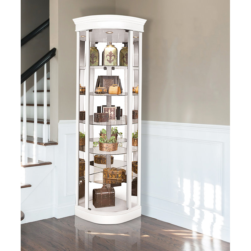 Charlton Home Galghard Lighted Corner Curio & Reviews Wayfair.ca